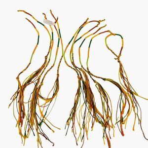 Colorful Friendship Bracelets Rasta Red Green Yellow Boho Hippie Lot 12